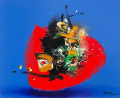 Sem Título by Yugo Mabe, 2000, óleo sobre tela, offered Aug 2019