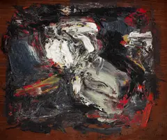 Sem Título by Flavio Shiro, 1981, óleo sobre madeira, offered Aug 2019