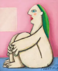 Sem Título by Gustavo Rosa, 2006, óleo sobre tela, offered Aug 2019