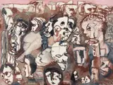 Sem Título by Maciej Babiński, 1994, óleo sobre tela, offered Aug 2019