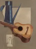 Carlos Scliar, Bule Azul, Viola, e Taça Facetada