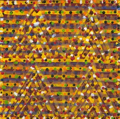 Africanas by Fernando Lucchesi, 2001, acrílica sobre madeira, offered Aug 2019