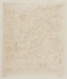 Tarsila do Amaral, Crianças no Vilarejo, 1970, água-forte sobre papel