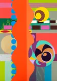 Beatriz Milhazes, Picnic, 2010, serigrafia e colagem sobre cartão