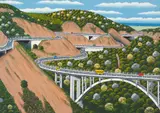 Agostinho Batista de Freitas, Estrada de Santos