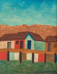 Sem Título by Amadeo Lorenzato, óleo sobre placa, offered Aug 2019