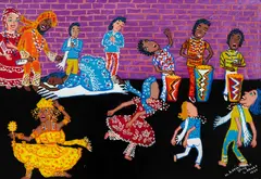 Sem Título by Maria Auxiliadora da Silva, 1971, guache sobre cartão, offered Aug 2019