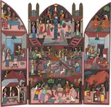 Oratório by Romildo Ferreira De Albuquerque, madeira entalhada e pintada, offered Aug 2019