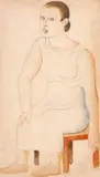 Figura Feminina by Di Cavalcanti, aquarela e grafite sobre papel, offered Aug 2019
