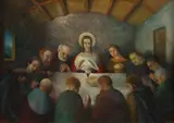Antonio Gomide, Santa Ceia, 1947, óleo sobre tela