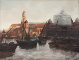 Porto do Mercado by José Pancetti, 1935, óleo sobre tela, offered Aug 2019