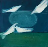 Sem Título by Gessiron Alves Franco, óleo sobre aglomerado, offered Aug 2019