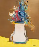 Vaso de Flor by Manabu Mabe, 1984, óleo sobre tela, offered Aug 2019