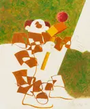 Gustavo Rosa, Palhaço, 1973, técnica mista sobre papel