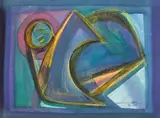 Mário Cravo, Abstrato, 1952, técnica mista