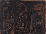 Sem Título by Rubens Gerchman, nanquim sobre eucatex, offered Jun 2019