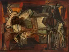 Rosario Moreno, Sem Título, 1957, óleo sobre tela
