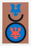 Rubem Valentim, Sem Título, 1980, serigrafia sobre papel