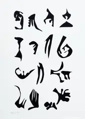 Sem Título by León Ferrari, 1984, litografia sobre papel, offered Jun 2019
