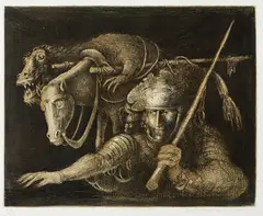 Sem Título by Marcelo Grassmann, gravura em metal sobre papel, offered Jun 2019