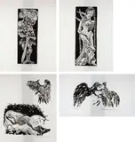 Hansen Bahia, Die Nibelungen, 1962, xilogravura sobre papel