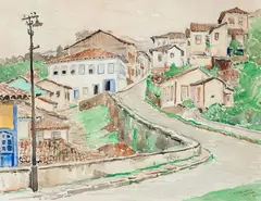 Yoshiya Takaoka, Ouro Preto, 1961, aquarela sobre papel