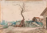 Benedito Calixto, Porto Tamirú, aquarela sobre papel
