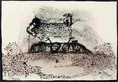 Sem Título by Artur Barrio, 1972, nanquim sobre papel, offered Jun 2019
