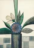 Vaso de Flor by Aldemir Martins, 1962, nanquim aquarelado, offered Jun 2019