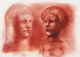 Marcelo Grassmann, Sem Título, 1988, pastel e sanguínea