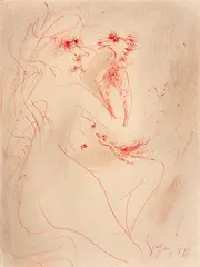 Sem Título by Ivan Serpa, 1965, sépia sobre papel, offered Jun 2019