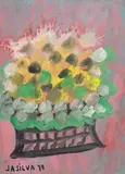 José Antônio da Silva, Vaso de Flores, 1978, guache sobre papel