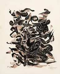 Sem Título by Ivan Serpa, 1961, nanquim sobre papel, offered Jun 2019