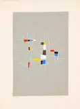 Mário Silésio, Abstrato Geométrico, 1956, guache sobre papel