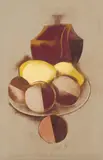 Carlos Scliar, Bule e Frutas no Prato