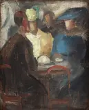 Milton Dacosta, Sem Título, óleo sobre tela colado em madeira