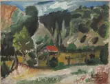 Paisagem Teresópolis by Antônio Bandeira, 1945, óleo sobre tela, offered Jun 2019