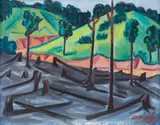 Inimá de Paula, Paisagem, óleo sobre tela