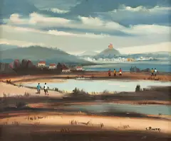 Sem Título by Sílvio Pinto, óleo sobre tela, offered Jun 2019