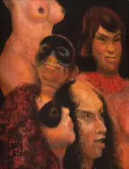Sem Título by Mário Gruber, 1982, óleo sobre tela, offered Jun 2019