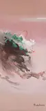 Primavera by Tikashi Fukushima, óleo sobre tela, offered Jun 2019