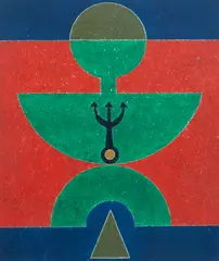 Sem Título by Rubem Valentim, têmpera sobre cartão, offered Jun 2019