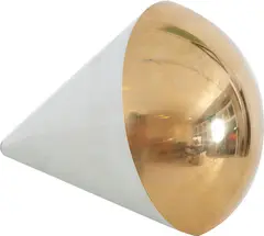 Artur Lescher, Trompo #2, escultura em aço inox e latão