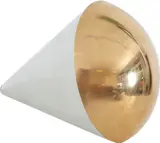 Artur Lescher, Trompo #2, escultura em aço inox e latão