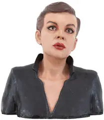 Busto de Judy Garland by Florian Raiss, 1980, argila policromada, offered Jun 2019