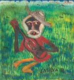 Violeiro by José Antônio da Silva, 1983, óleo sobre tela, offered Jun 2019
