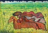 Bois by José Antônio da Silva, 1985, óleo sobre tela, offered Jun 2019