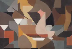 Composição by Norberto Nicola, óleo sobre tela, offered Jun 2019