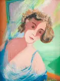Cícero Dias, Menina na Janela, óleo sobre tela