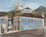 Casa do Canto - Ouro Preto by Di Cavalcanti, óleo sobre tela, offered Jun 2019